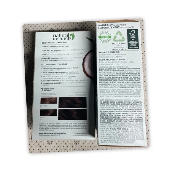 Clairol Natural Instincts Hair Color, 3 Brown Black, Pack Of 2 - Picture 3 of 4
